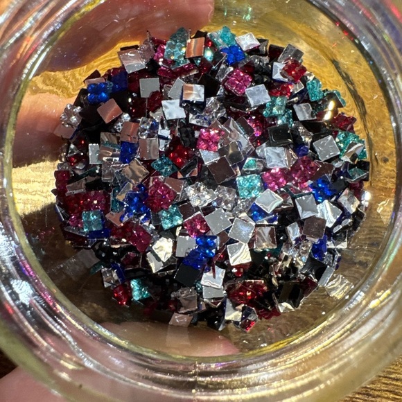 None Other - Colorful Square Rhinestones- mix of colors